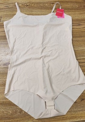 Spanx Smooth Sz XL Bodysuit Soft Nude