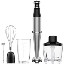 Immersion Blender Handheld 1100W 5 in 1 Corded Stick Hand Blenders for Kitche...