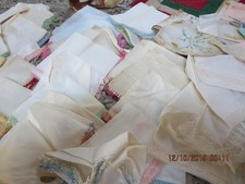 LOT OF VINTAGE HANKIES--22 HAND CROCHET EDGE--14-LACE AND EMBROIDERED-- T 18A-1