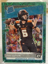 2020 Donruss Optic Green Velocity Prizm #194 Jake Luton RR RC Rookie Jaguars