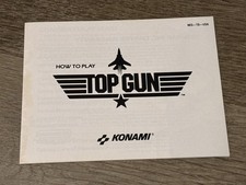 Top Gun Instruction Manual Only Nintendo Nes Authentic
