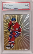 LANE HUTSON GOLD ROOKIE PSA 9 MINT - 2024 SPX HOCKEY