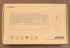 KYSONA KM390 ERGONOMIC WIRELESS 115 KEYS KEYBOARD AND MOUSE COMBO 2.4GHZ - NEW