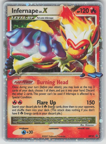 Pokemon TCG Infernape LV.X Promo Diamond and Pearl Promos DP10