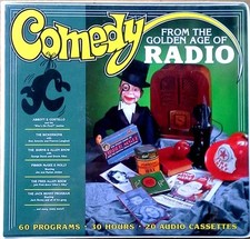 COMEDY FROM THE GOLDEN AGE OF RADIO - 20 AUDIO CASSETTES - 30 HRS - 60 PROGRAMS