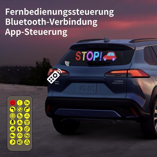 Auto LED Display Programmierbar Werbung Laufschrift Reklame Scrollen Faltbar RGB - Bild 10 von 20