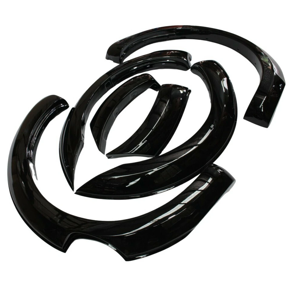 FENDER FLARES FITS FORD RANGER PX2 MK2 2015 - 2018 KIT GLOSS BLACK GUARD 3m tape - image 3 of 4