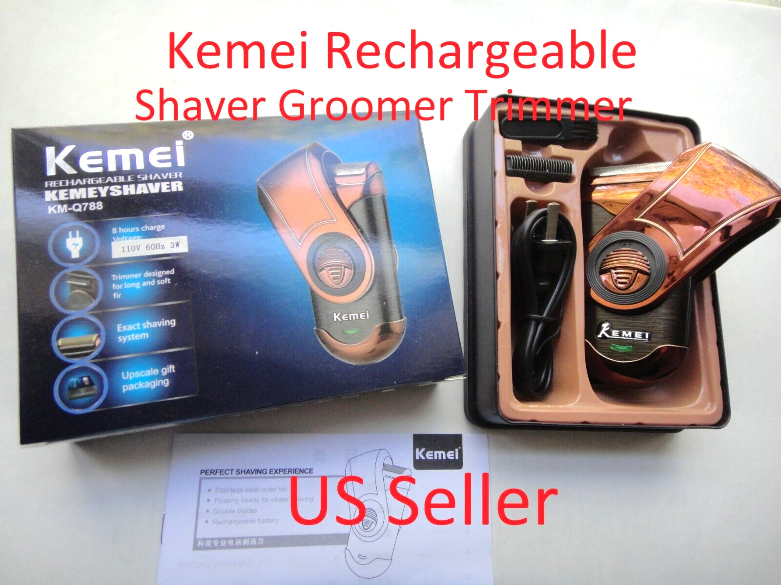 Groomer Trimmer Perfect For Travel And Camping Km-q788