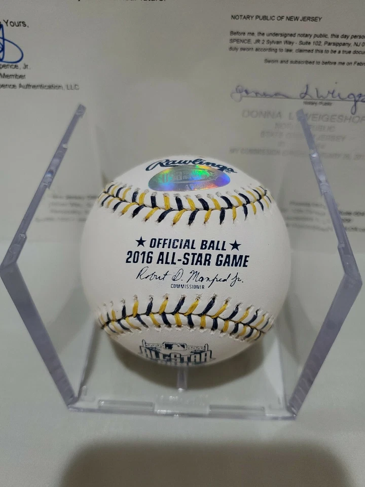 Mike Trout 2016 MVP Auto Signed 2016 All Star Game ROMLB Auth by JSA LOA Z41263 - Image 4 of 4