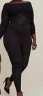 Torrid Cat Suit Full Length Long Sleeve Flocked, Black, 2X 18/20 NWT Halloween — photo 2