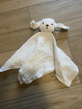 Doudou Lapin blanc Boutchou Bout Chou Lange Mouton Monoprix