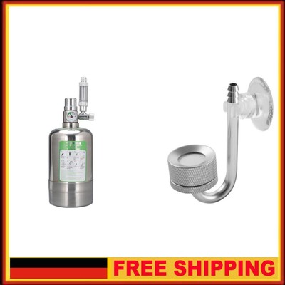 1L Carbon Dioxide Reactor Aquarium DIY CO2 Cylinder Generator System Kit DE