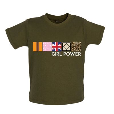 Girl Power - Baby T-Shirt / Strampler - Spice Band Musik Sportlich Scary Posh Baby