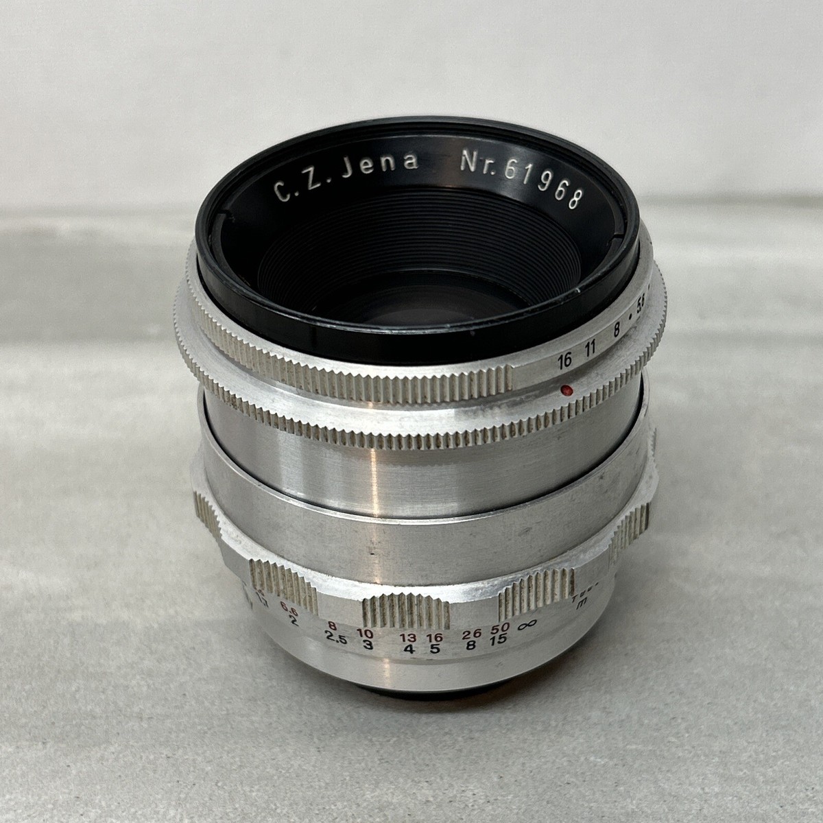 RARE Carl Zeiss C.Z.Jena 58mm f/2.0 BIOTAR Red Diamond Made in