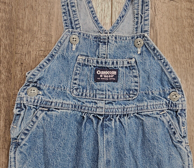 Baby Girl Clothes Vintage Oshkosh M size 3-6 Month Blue Ruffle