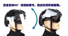 Tactical Helmet Visor Flip Up Face Lens Riot Rail Mask for Fast MICH Helmet