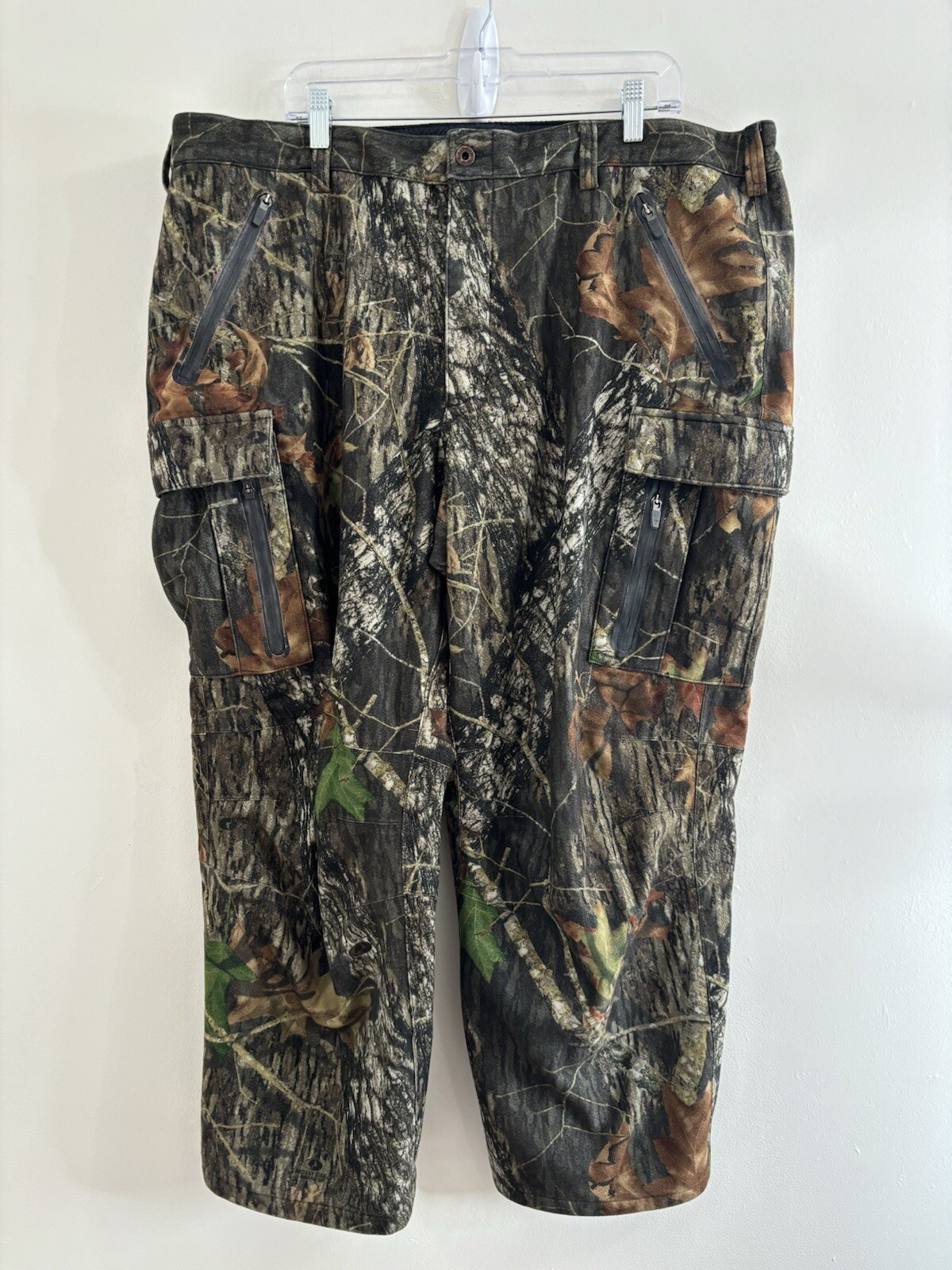 LL Bean Pants Men’s Camouflage Cargo Hunting Outdoor Fleece Lined Pants 46x28