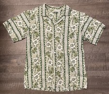 Vintage Hawaiian Shirt Ukulele w/Hibiscus Flowers Winnie Fashion Made In Hawaii