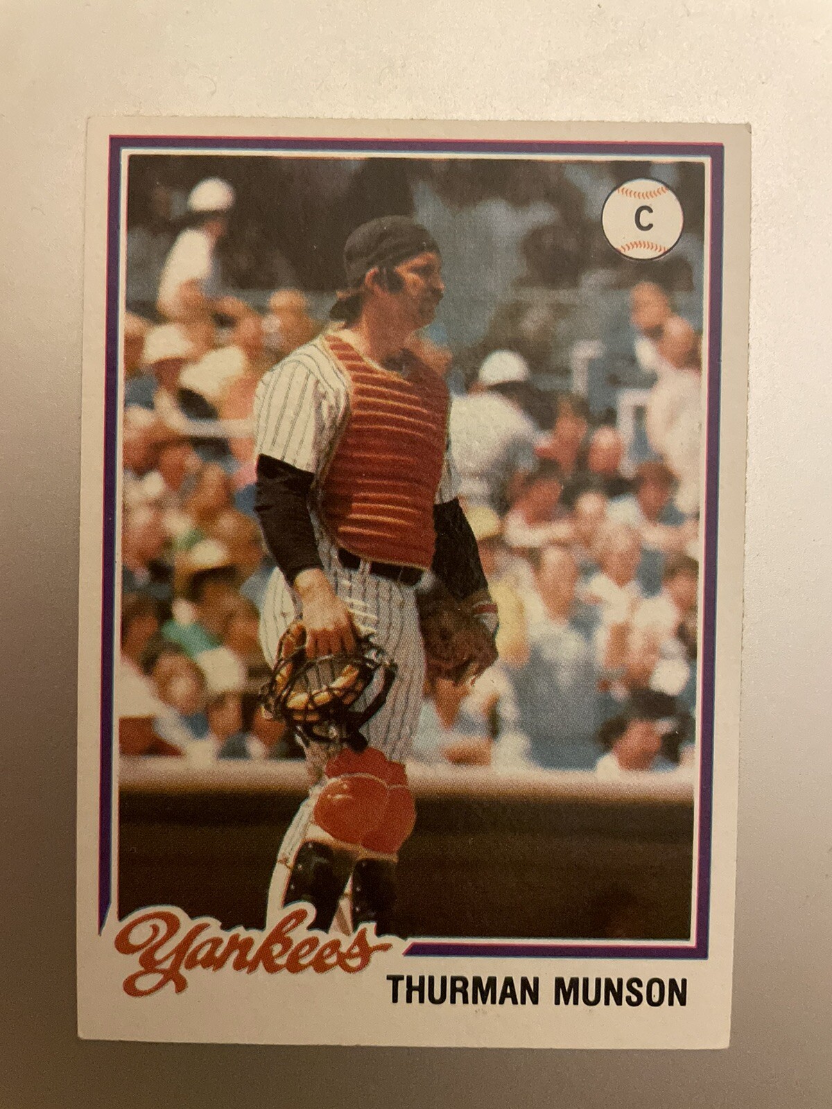1978 Topps Burger King #2 New York Yankees Thurman Munson