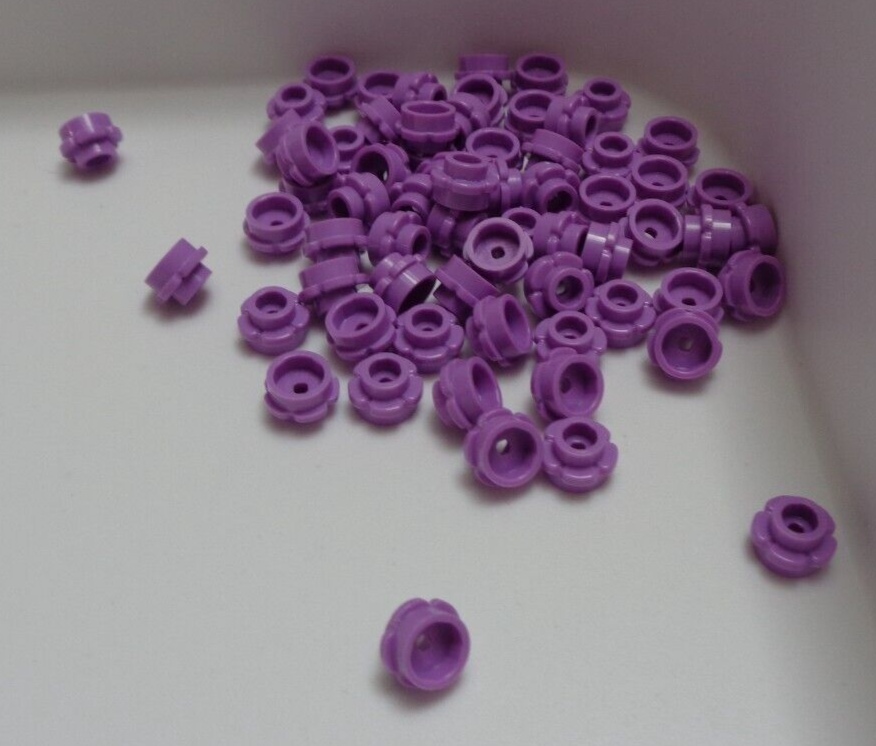 Lego 24866 6209684 Flower 1x1 with flower edge Med Lavender x60