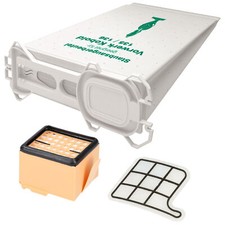 Filter-Set + 6 Staubsaugerbeutel geeignet für Vorwerk Kobold VK135 VK136 FP135