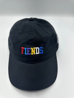 Fiends Logo Black Graphic Adjustable Baseball Hat Cap One Size