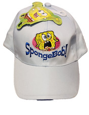 NICKELDEON SPONGE BOB LT BLUE OLD STOCK BASEBALL HAT CAP NW CHILD SZ BOYS GIRLS
