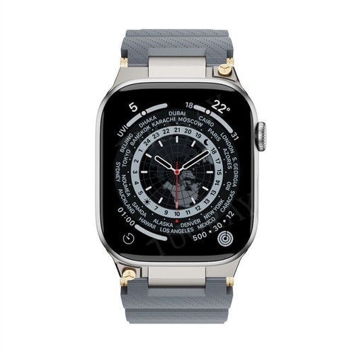 Cinturino Silicone per Apple Watch Ultra 2 49mm Serie 10 9 8 7 6 5 4 3 42mm 46mm - Foto 41 di 94