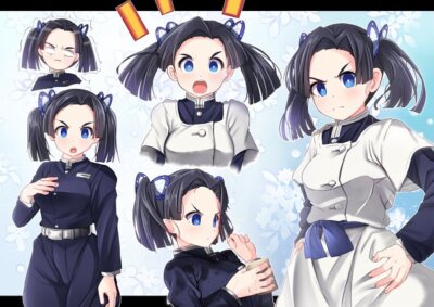 Kimetsu no Yaiba kanzaki aoi butterfly hair Custom Gaming Mat Desk