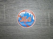 New York Mets Round Baseball Embroidered Iron On Patch 2.5" x 2.5"