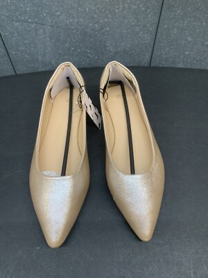 NWOB COASIS Women's Work Wedding Shimmer Flat Shoes Size 8