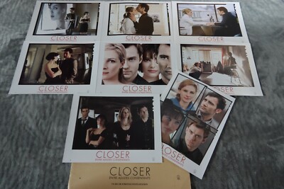 SCHLIESSEN Natalie Portman Jude Law Spiel 8 Fotos Kino Lobby Cards