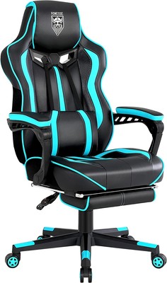Gaming Chair Footrest Reclining Computer High Back Gamer Massage PC Racing Style