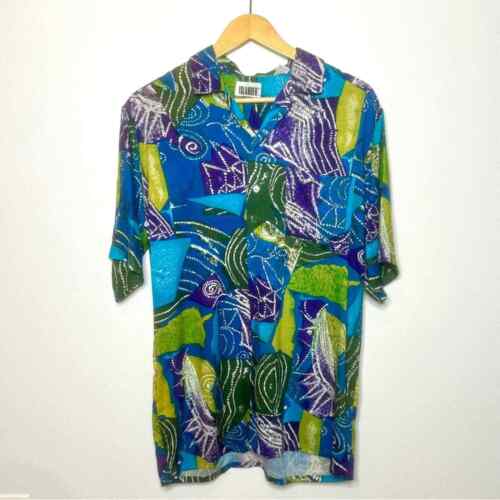 Vintage Islander Hawaiian Button Down Shirt Unise… - image 1