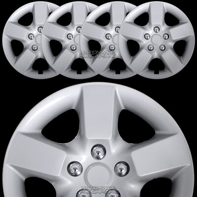 16'' Set of 4 Wheel Covers Full Rim Snap On Hub Caps fit R16 Tire & Steel Wheels
