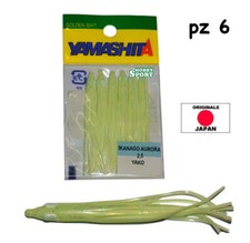 OCTOPUS YAMASHITA IKANAGO AURORA  FLUO MISURA 2.5'' - 7 CM ESCA MARE TRAINA