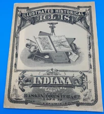1876 Maps of Indiana Counties 1968 Printing  Indiana Historical Society