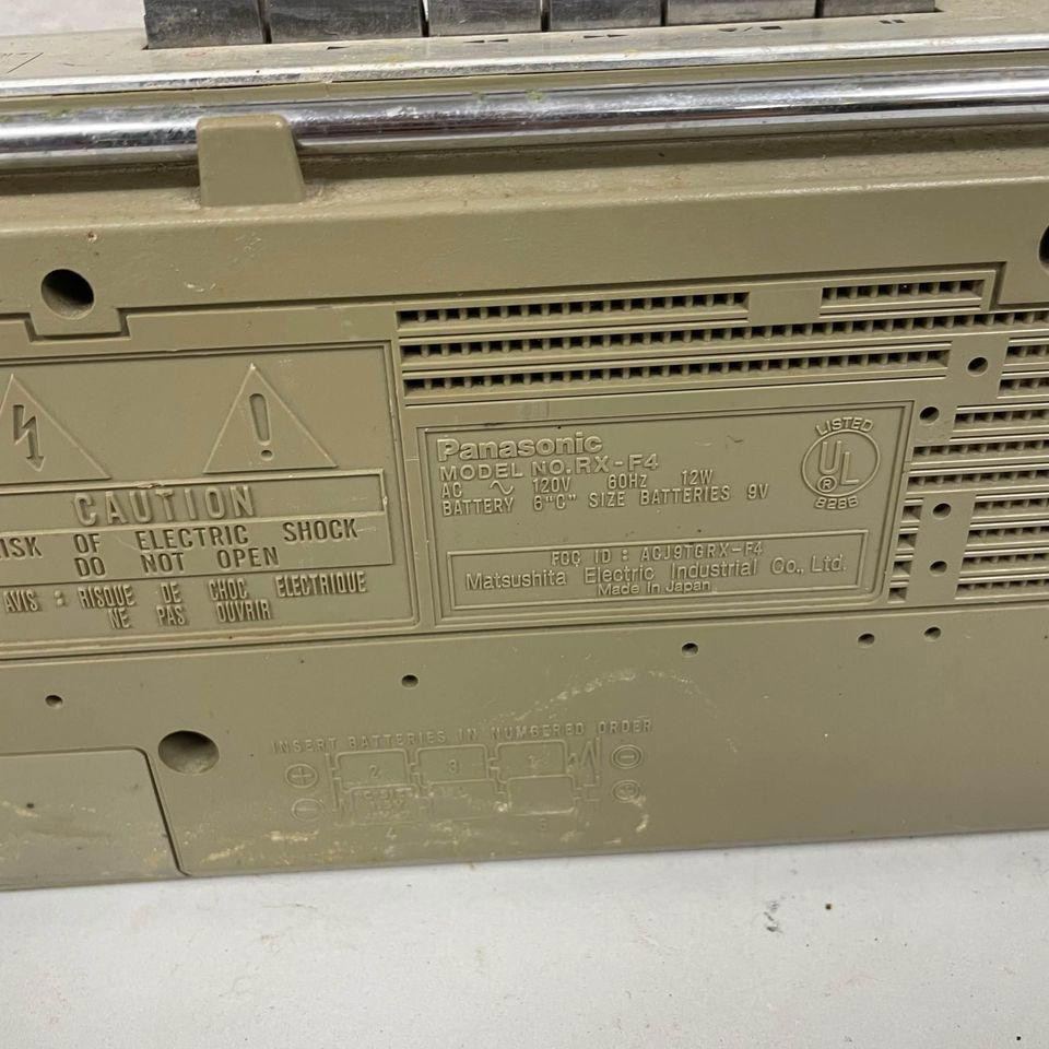 1984 PANASONIC RX-F4 AMBIENCE BOOMBOX FM/AM RADIO CASSETTE RECORDER RD DSCRPT HN