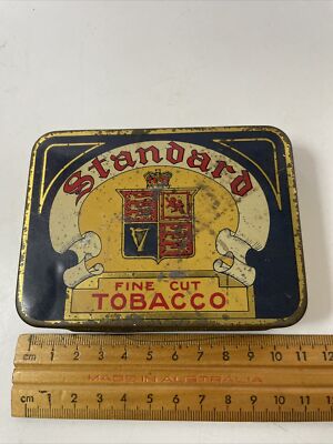 2oz tobacco tins uk EMPTY Standard Fine Cut 2oz TOBACCO TIN AUSTRALIA