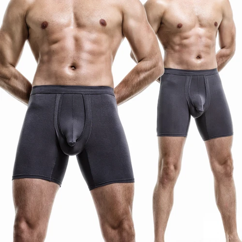 Herren Unterwäsche Dual Beutel Koffer Trennung Beutel Ausbuchtung Verbessernde Boxershorts - Bild 17 von 19