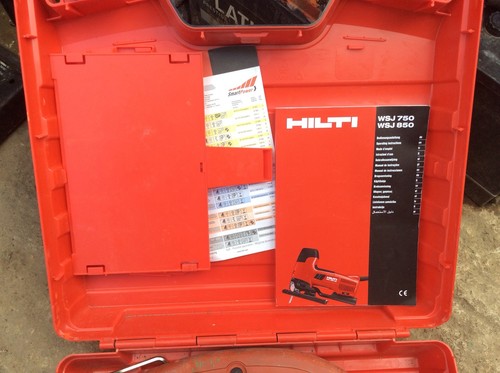 HILTI WSJ 750-ET JIG SAW CARRY CASE STEEL TIMBER PLASTIC JOINER 110 VOLT - Picture 2 of 4