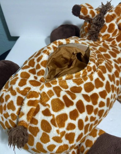 STUFFIES Sky The Giraffe Plush Toy Hidden Secret Pockets Stuffed Bag - Picture 5 of 16