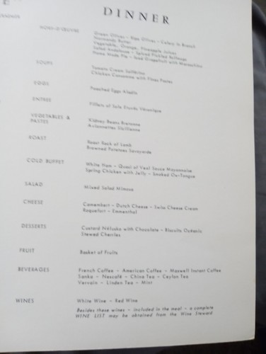 French Line SS France 2 Menus - Picture 11 of 14