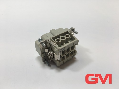 HARTING Male Insert Han 6E-M-S Insert Screw 09330062601 16A 500V Han 6E-sti-s - Picture 4 of 6