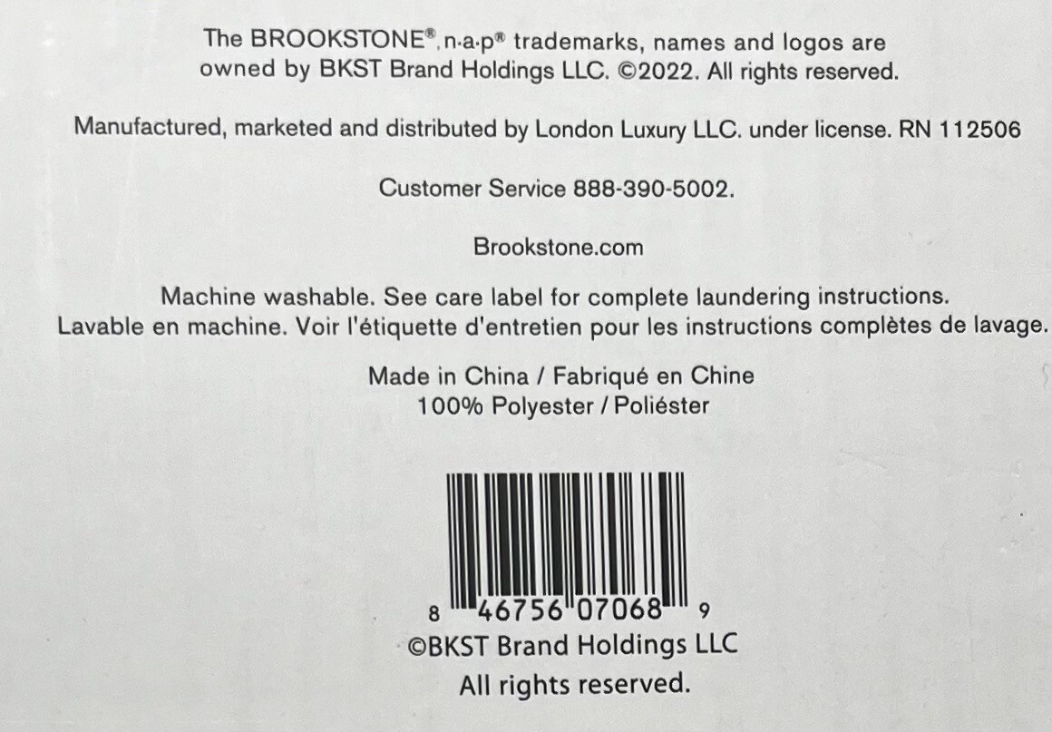 NEW Brookstone Heated Electric Blanket NAP Cozy Plush Queen/Gray QUICK