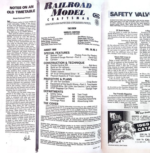 Railroad Model Craftsman Magazine August 1969 Oil Refinery Train Repair - Imagen 2 de 2
