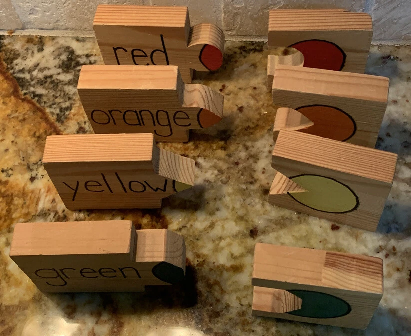 Matching Color And Caterpillar Number Handmade Wooden Puzzles - Image 4 of 4