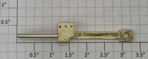 Barra de transmisión de plástico para mano izquierda escala G pintada en oro Lionel 85122-201 | Zustand: New