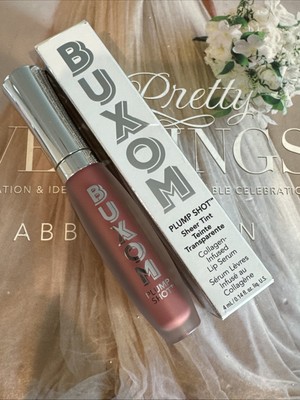 Buxom Plump Shot Lip Serum Sheer Tint Collagen Infused in Dolly Babe Full Sz New