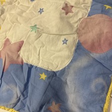 Vintage Baby Looney Tunes Space Crib Blanket Quilt Comforter Tweety Sylvester
